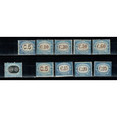 San Marino 1925-1931 - Porto, lot marci nestampilate