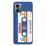 Husa compatibila cu Motorola Moto G14 Silicon Gel Tpu Model Caseta Vintage Mix Tape