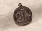 MEDALION INGERUL PROTECTOR si FECIOARA MARIA 1900 de colectie GRANADA splendid