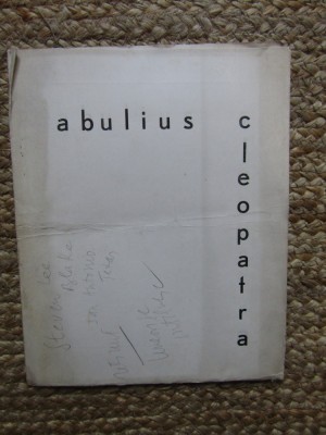CATALOG DE EXPOZITIE ABULIUS CLEOPATRA -RELIEFURI IUNIE IULIE 1969 foto