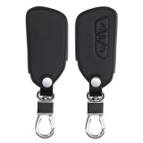 Husa Cheie Auto pentru VW - 3 Butoane, Piele ecologica, Negru, 52652.01, Kwmobile
