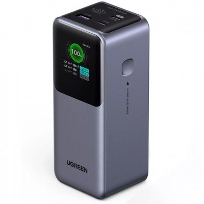 Baterie Externa UGREEN PB721, 20000mAh, 130W, QC + PD, 1 x USB-A - 2 x USB-C, Gri foto
