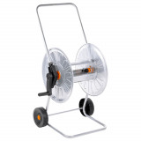 vidaXL Cărucior cu tambur pentru furtun 80 m 1/2&quot; sau 50 m 3/4&quot;, oțel 4005281