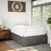 VidaXL Cadru de pat fără saltea gri 120x190 cm piele artificială 3284550