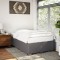 vidaXL Cadru de pat fără saltea gri 120x190 cm piele artificială 3284550