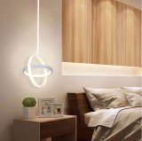 Cumpara ieftin Plafoniera Led 23W, suspendata, alb, 2 Cercuri, lumina Calda/Neutra/Rece