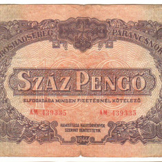 SV * Ungaria 100 PENGO 1944 * Comandamentul Armatei Rosii * Ocup. Sovietica WWII