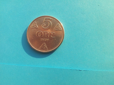 5 Ore 1941 Norvegia-XF-BRONZ!!-Mai Rar foto