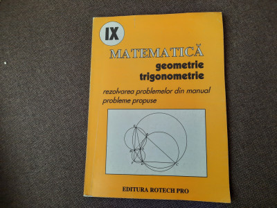 Matematica. Geometrie si trigonometrie clasa a IX-a. Rezolvarea problemelor 27/0 foto