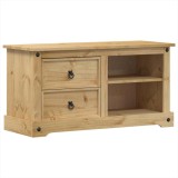 Cumpara ieftin Dulap TV &bdquo;Corona&rdquo;, 100x40x52 cm, lemn masiv de pin