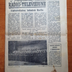 programul radio si televiziune 21 februarie 1963-contine programul 24-2 martie