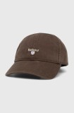 Barbour șapcă de baseball din bumbac Sports Caps culoarea verde, cu imprimeu, MHA0274