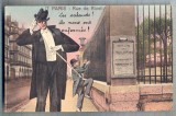 AX 12 CP VECHE INTERBELICA -UMORISTICA - PARIS -RUE DE RIVOLI