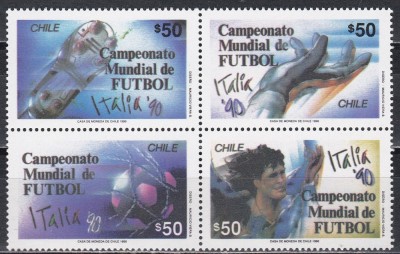 Chile 1990 - Cupa Mondială de fotbal - Italia 1990, MNH foto