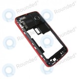 Carcasa Mijloc Alcatel One Touch S Pop 4030, Spate, Baterie, Rosie