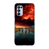 Husa compatibila cu Oppo A72, Viceversa, model Upside Down Stranger Things, Silicon, TPU, Transparent, Carcasa