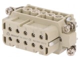 Conector HDC Contact Mamă 10P 16A