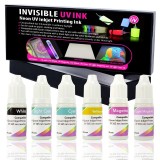 Set 6 culori cerneala invizibila pentru imprimante Epson - 10 ml/culoare