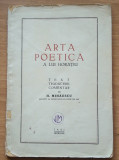 ARTA POETICA A LUI HORATIU - H. MIHAESCU - ED. 1943