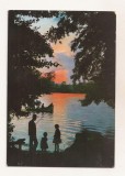 FA157 - Carte Postala - ITALIA - Monticchio. Tramonto sul Lago piccolo, necirculata