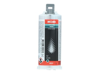 Adeziv pentru plastic, Solutie lipit plastice cu 2 componente intarire rapida 50ml Womi foto
