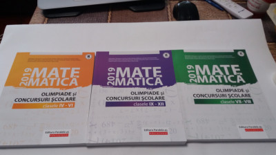 MATEMATICA OLIMPIADE SI CONCURSURI SCOLARE CLASELE IV-XII 2019 foto