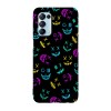 Husa compatibila cu Oppo A15s model Neon mask pattern, Silicon, TPU, Viceversa, Transparent, Carcasa