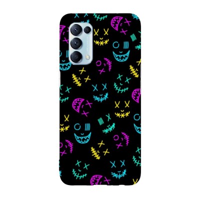 Husa compatibila cu Oppo A77 model Neon mask pattern, Silicon, TPU, Viceversa foto
