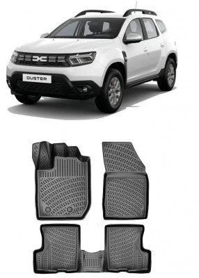 Set Covorase Auto Cauciuc Umbrella Pentru Dacia Duster 4X2 (2022-2023) foto