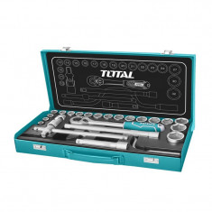 Trusa 24 chei tubulare Total Industrial, 10 - 32 mm, cutie inclusa