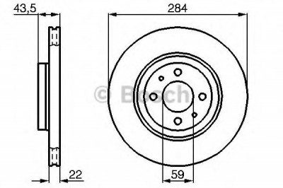 Disc frana FIAT BRAVO Van (198) (2008 - 2016) BOSCH 0 986 479 B49 foto