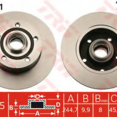 Disc frana AUDI A4 (8D2, B5) (1994 - 2001) TRW DF2771