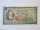 Rara! Africa de Sud 10 Rand 1975,bancnota din imagini