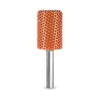 Biax sculptura lemn SABURR - Cap cilindric 19 mm, Granulatie Saburr FOARTE ASPRA - PORTOCALIE