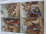 Superbe vederi color teme religioase Isus Hristos , lot 4 bucati ,