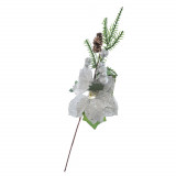 Floare argintie de Craciun 55 cm