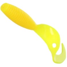 Twister Mikado Grub, Yellow, 6.4cm, 6buc/pac foto