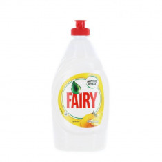 Detergent de Vase Lichid Fairy Lemon, Cantitate 400 ml, Parfum de Lamaie, Fairy Detergent de Vase, Detergent de Vase Manual, Detergent Lichid pentru V