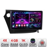 Navigatie Honda Insight 2009-2014 A-insight 4+64 InCell Display 1K Android Waze USB Navigatie Internet Youtube Radio CarStore Technology