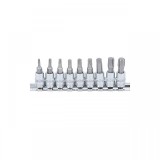 Set 9 varfuri imbus antrenare 1/4&quot; (capete chei tubulare), torx T10-T50, BGS