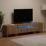 Cumpara ieftin Set de 3 piese pentru TV cu LED Stejar Artizanal Lemn prelucrat