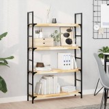 VidaXL Rafturi suspendate 2 buc. 80x20x4 cm lemn masiv acacia netratat