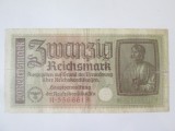 Germania Nazistă 20 Reichsmark 1940,bancnota din imagini