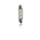 Becuri auto Vecta cu 3 leduri SMD 12V T11x/39mm P29T alb sofit Festoon Kft Auto