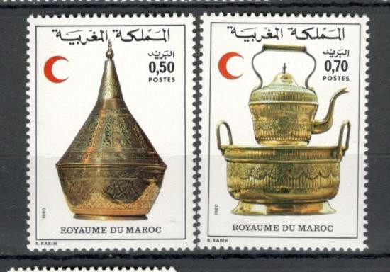 Maroc.1980 Crucea Rosie-Arta metalului MM.88