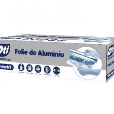 Folie Alimentara Aluminiu OTI Professional, 30cm x 150m, Ambalata in Cutie de Carton, Folii din Aluminiu pentru Alimente, Uz Casnic