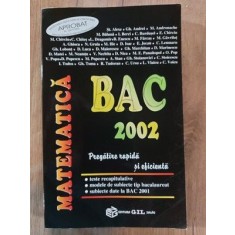 Matematica Bac 2002 Pregatire rapida si eficienta-Colectiv