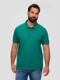 Cumpara ieftin Tricou polo barbati big size cu logo brodat si croiala Regular fit verde inchis, 2XL