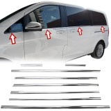 Ornamente chedere/usi cromate pentru Mercedes Vito, V-Class W447 model mediu din 2014, Recambo