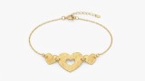 Cumpara ieftin BRATARA DIN ARGINT 925 PLACATA CU AUR 14 K